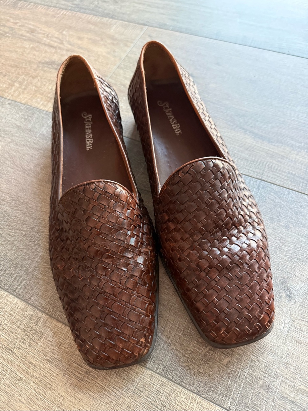 Vintage St John’s Bay Woven Loafers